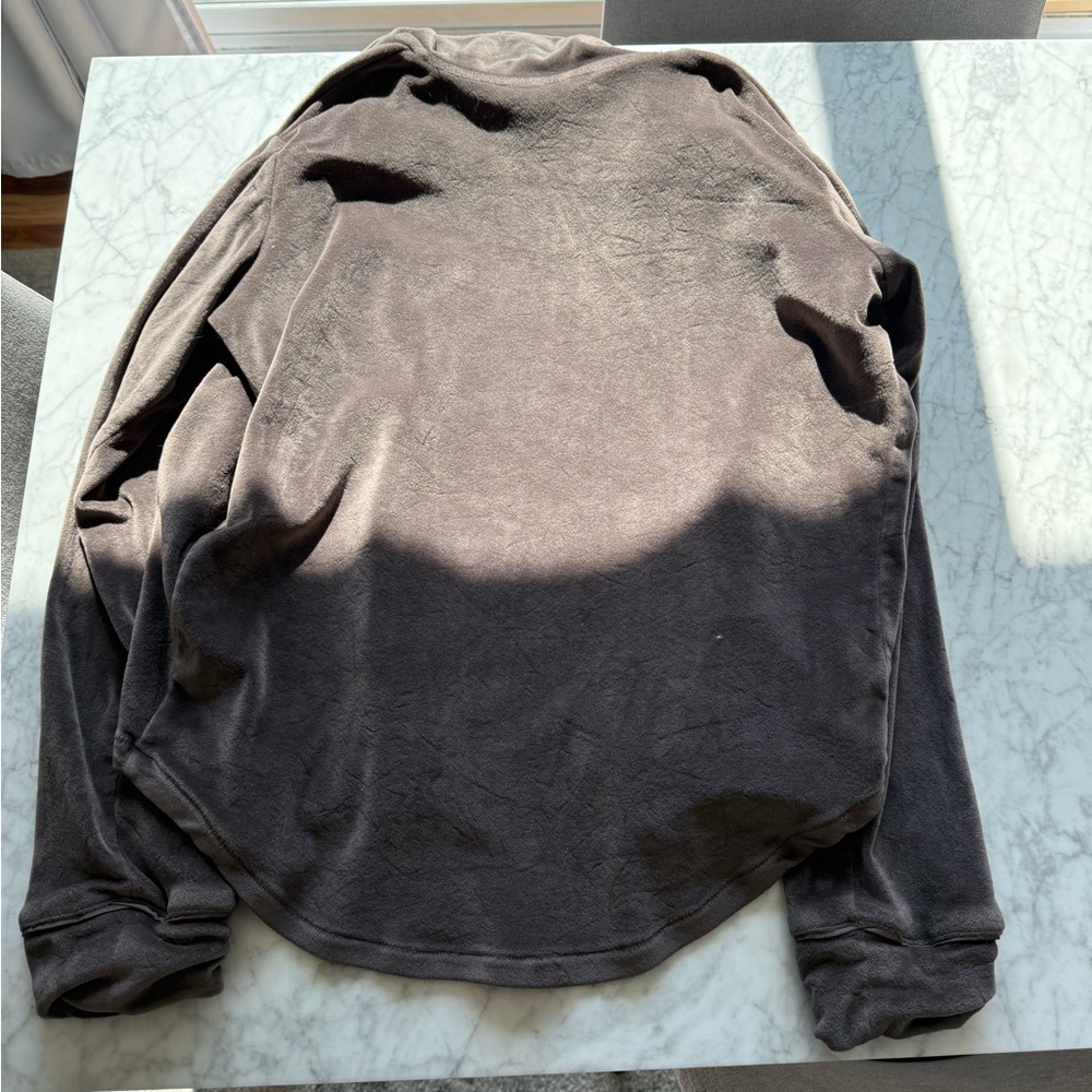 SKIMS chocolate brown Button-Up Pajama Top - Picture 3 of 3